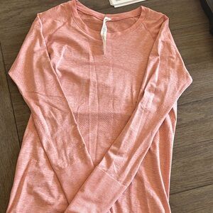 lululemon athletica Long-Sleeve Top in Coral